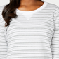 Moletom feminino Karen Scott Sport Zoe cinza tamanho pequeno