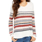 Suéter listrado com tachas feminino Style &amp; Co, bege, tamanho X-S