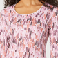 Karen Scott Blusa Feminina Estampada Aquarela Vermelha Tamanho Médio