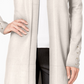 Cardigan feminino com mangas atadas e amarração JM Collection, cinza, tamanho pequeno
