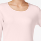 Karen Scott Top feminino com decote redondo rosa tamanho pequeno