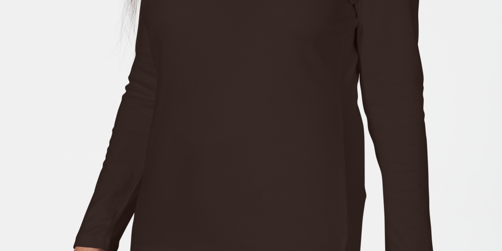 Karen Scott Blusa Feminina Decote Redondo Com Acabamento Em Cetim Preto Tamanho X-S