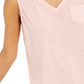 Blusa estilo burnout feminina com bolso no peito, rosa, tamanho extragrande
