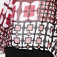Blusa feminina Alfani com estampa e manga 3/4, gola redonda, rosa, tamanho pequeno, extragrande