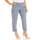Calça feminina Anne Klein Crop Heather Twill Azul Tamanho 14