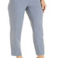 Calça feminina Anne Klein Crop Heather Twill Azul Tamanho 14