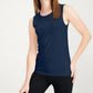 Blusa regata feminina Alfani gola alta azul marinho tamanho pequeno P