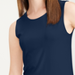 Blusa regata feminina Alfani gola alta azul marinho tamanho pequeno P