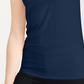 Blusa regata feminina Alfani gola alta azul marinho tamanho pequeno P