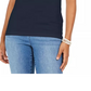 Regata feminina de algodão estilo &amp; co, azul, tamanho extragrande