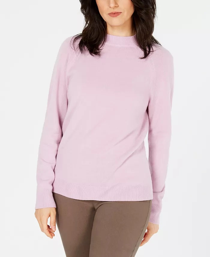 Cardigan Alfani Feminino de Malha com Canelado e Frente Aberta Rosa Tamanho Grande