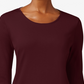Camiseta feminina de manga comprida Charter Club Pima Cotton, vermelha, tamanho pequeno