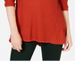 Suéter plissado alto e baixo feminino Style &amp; Co, tamanho PP, cobre