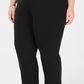Calça feminina Michael Kors com frente lisa e ajuste slim, tamanho preto, tamanho 3X