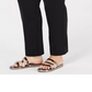 Calça feminina Michael Kors com frente lisa e ajuste slim, tamanho preto, tamanho 3X