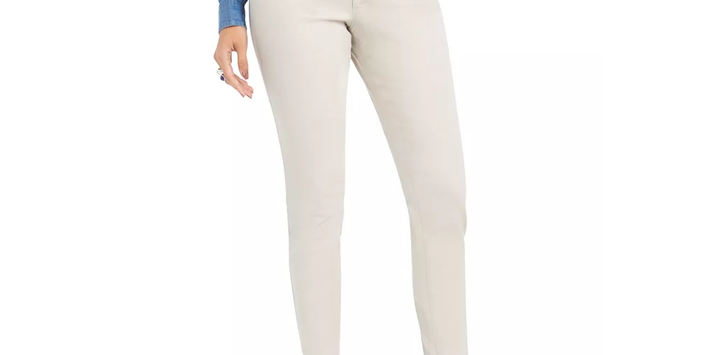 Jeans Curvy Fit Skinny Fashion Feminino Estilo &amp; Co Bege Tamanho 2