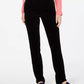 Calça de veludo cotelê Lexington Tummy-Control feminina Charter Club, preta, tamanho 24x4,5