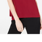 Blusa feminina Alfani com decote careca e capuz, tamanho vinho, pequena e pequena
