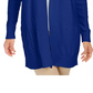 Cardigan feminino patchwork azul Charter Club, tamanho XX-G