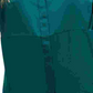 Blusa feminina Alfani Plus Size de cetim com estampa de mídia mista, verde, tamanho 0X