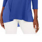 JM Collection Top Feminino Mixed-Media Studs Azul Tamanho X-S