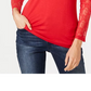 Top feminino Petite Lace-Yolk da INC International Concepts, cor vinho, tamanho PXL