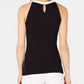 INC International Concepts Regata feminina Petite Colorblocked, preta, tamanho pequeno pequeno