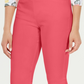 Calças de controle de barriga femininas Charter Club Cambridge Skinny Pull-On Rosa Tamanho 16