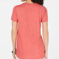 Camiseta feminina pequena com estampa gráfica Style &amp; Co, vermelha, tamanho P