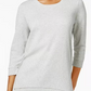 Blusa feminina com bainha em camadas Style &amp; Co, preta, tamanho pequeno