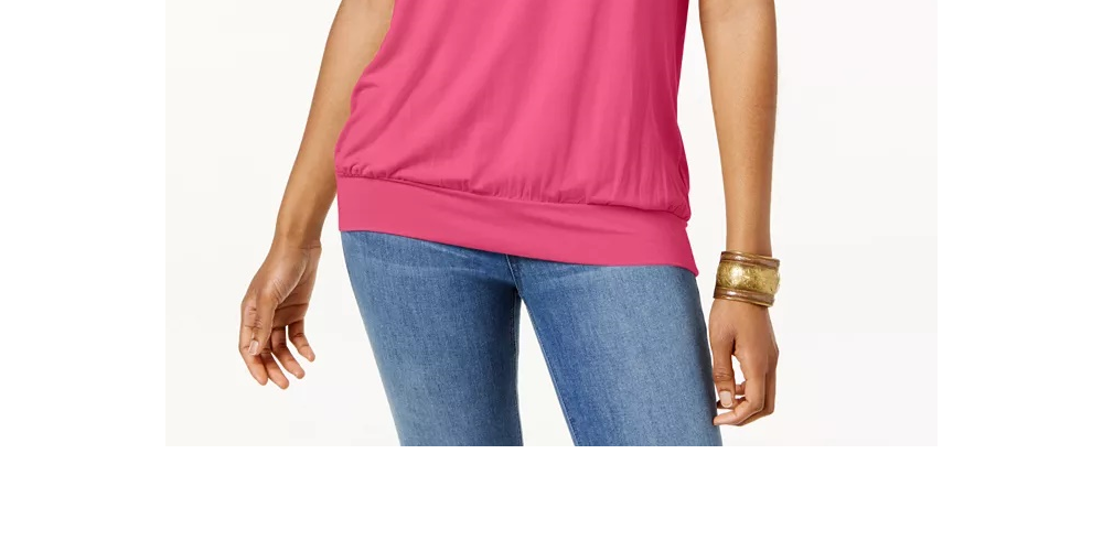 Camiseta Blusa Feminina JM Collection Amarela Tamanho Grande