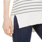 Suéter feminino listrado skinny Maison Jules, vermelho, tamanho médio