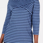 Karen Scott Top Listrado Feminino Azul Tamanho Pequeno Pequeno