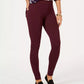 Calça skinny feminina estilo &amp; co com costura ponte knit Berry Jam tamanho PXL