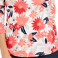 Charter Club Blusa feminina de algodão estampado com decote canoa, vermelha, tamanho pequeno P