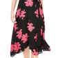 Vestido envelope estampado pequeno Alfani feminino, preto, tamanho 10 pequeno