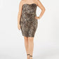 Vestido de festa feminino plus size com estampa animal e alças, bege, tamanho 20, da B. Darlin