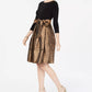 Vestido feminino Jessica Howard com estampa animal e corte justo e flare, tamanho 16, vermelho
