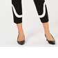 Calça Alfani Feminina Petite Colorblocked no Tornozelo Preta Tamanho 2 Petite