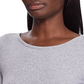 Blusa Ralph Lauren Feminina Cinza com Babados e Manga Curta e Gola Joia, Cinza, Tamanho Médio