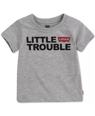 Levi's Daddy & Me Collection Baby Boys Little Trouble Graphic T-Shirt Silver Size 24MOS