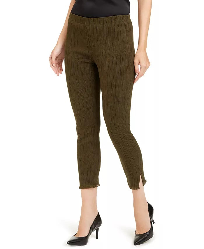 Calça Alfani Feminina Verde com Franjas Tamanho 14 Petite