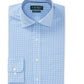 Camisa social Ralph Lauren Masculina Classic Regular Fit, sem passar a ferro, xadrez, azul, tamanho 17x34x35