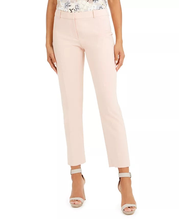 Calça social feminina Calvin Klein reta rosa tamanho 4 petite