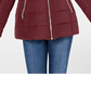 Jaqueta de inverno feminina Maralyn &amp; Me com capuz sintético e resistente à água, cor vinho, tamanho grande