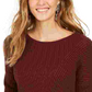 Suéter feminino canelado com ombros caídos, estilo &amp; co, roxo, tamanho XXG