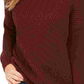 Suéter feminino canelado com ombros caídos, estilo &amp; co, roxo, tamanho XXG