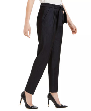 Calça Calvin Klein Feminina Slim Fit Amarrada na Frente Azul Tamanho 6