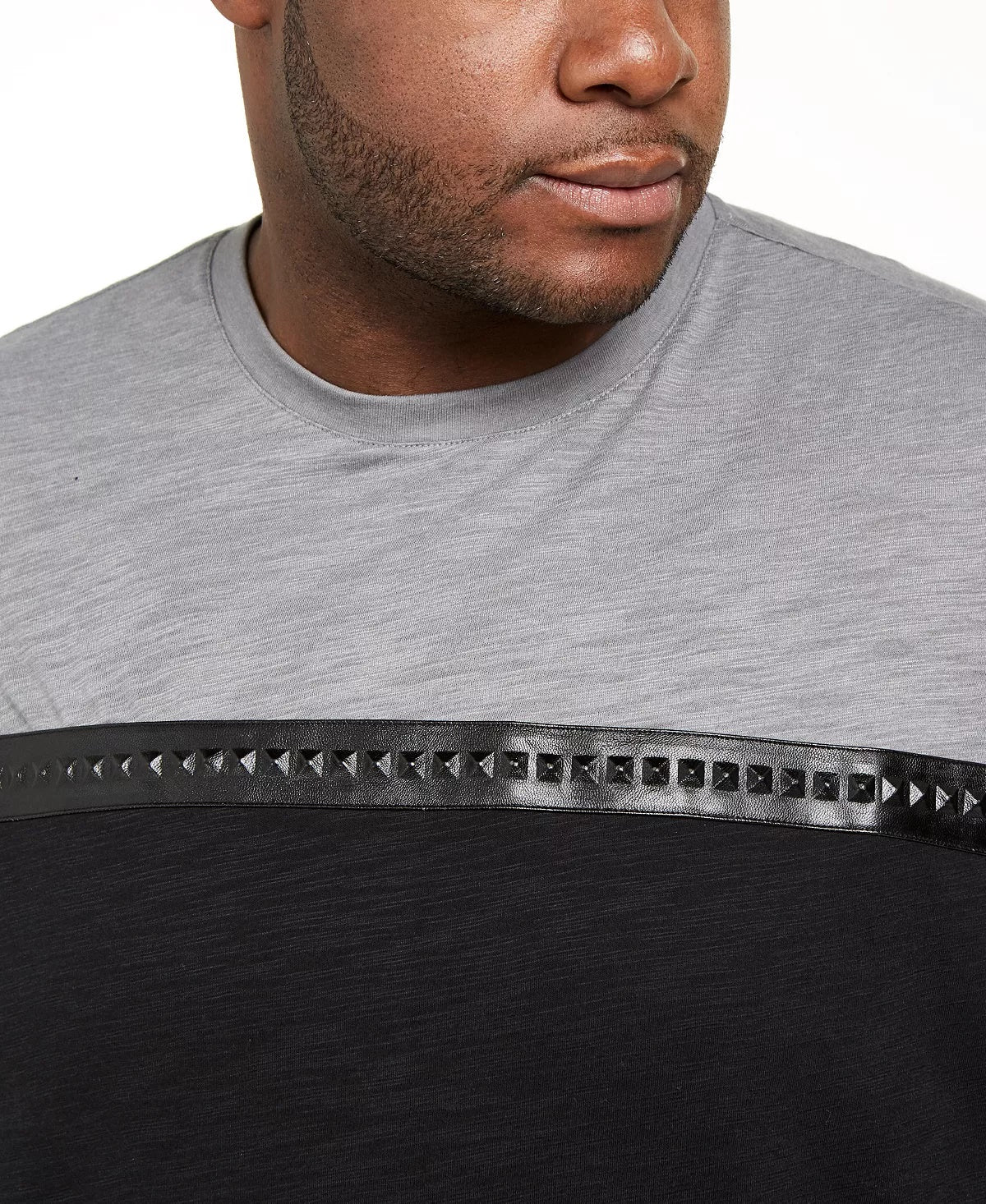 Camiseta masculina estampada de manga curta e ajuste clássico da INC International Concepts, preta, tamanho 3XB