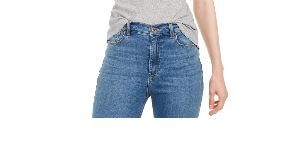 Blusa feminina Maison Jules com decote redondo e manga cotovelo, cinza, tamanho extragrande